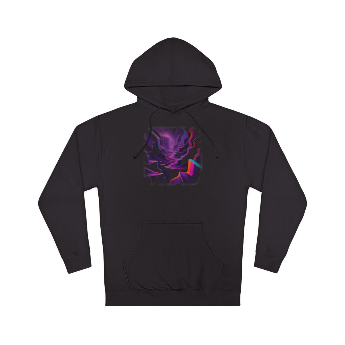 Velvet RGB Canyon KOSVYRE hoodie product mockup, front view