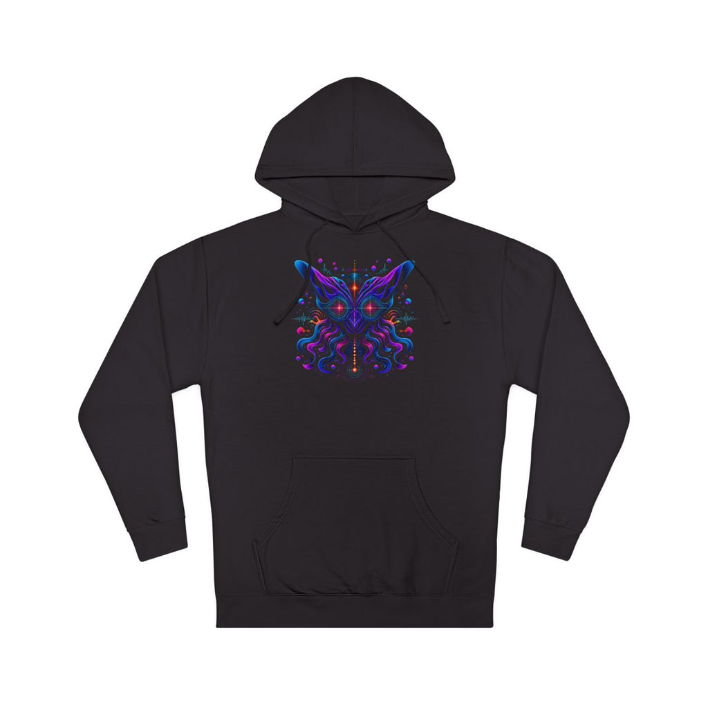 Velvet Signal Animal KOSVYRE hoodie product mockup, front view