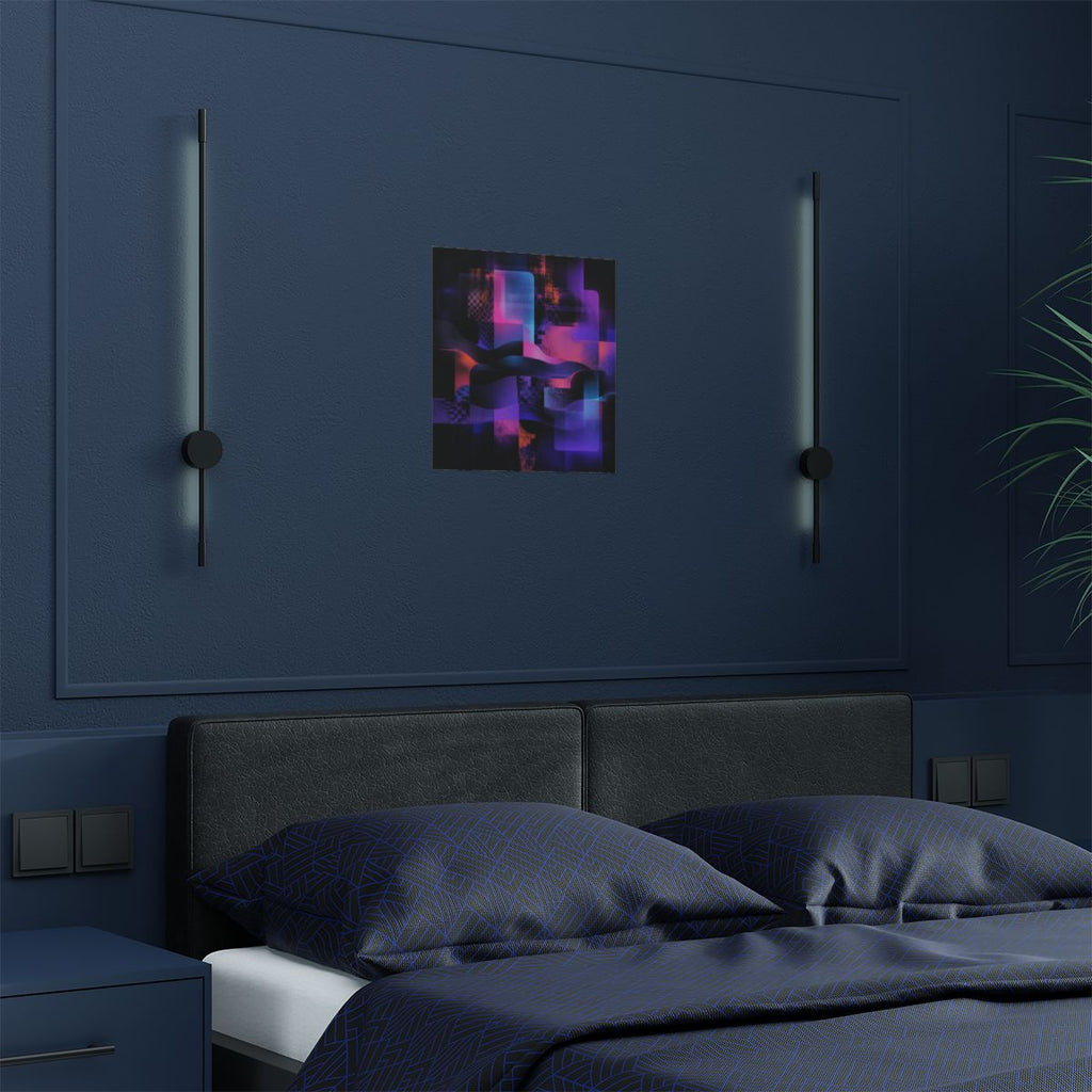 Velvet Static Memory KOSVYRE art print product mockup, detail view