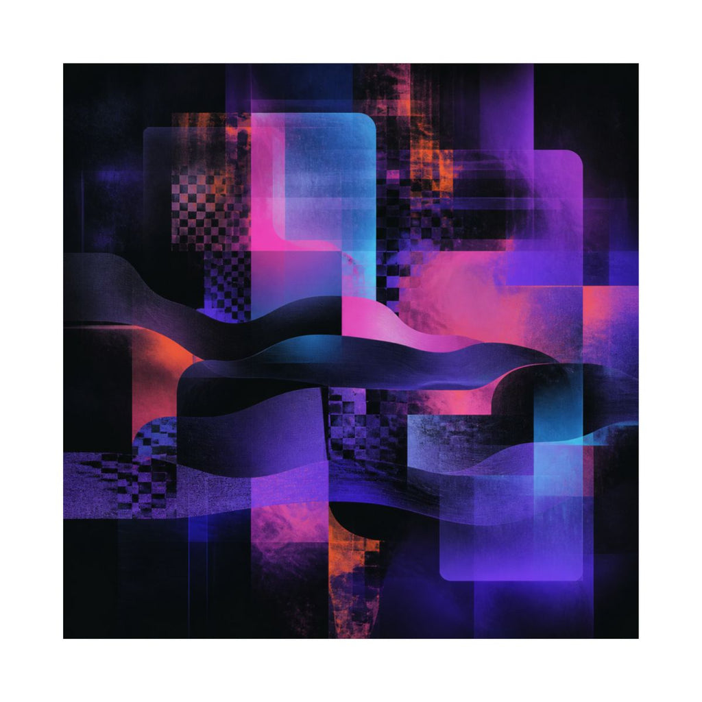 Velvet Static Memory KOSVYRE art print product mockup, front view