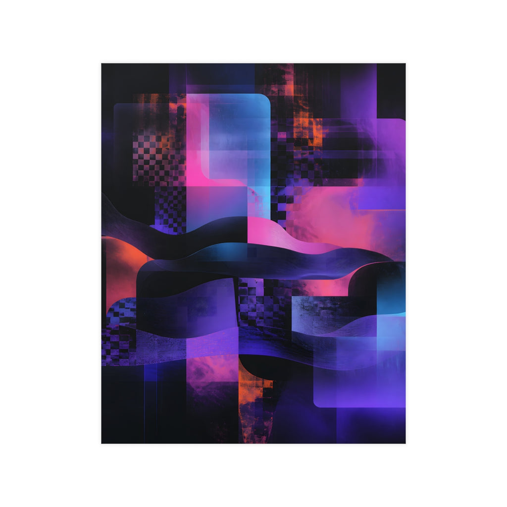 Velvet Static Memory KOSVYRE poster product mockup, front view