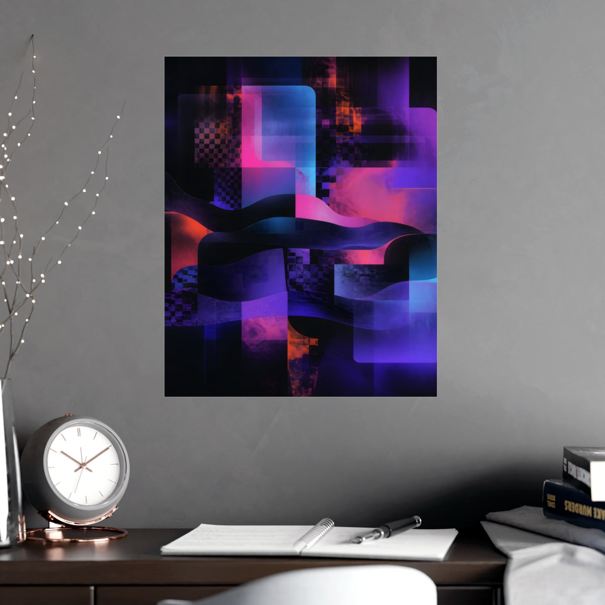Velvet Static Memory KOSVYRE poster product mockup, alternate view
