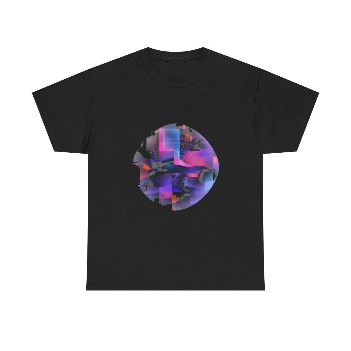 Velvet Static Memory KOSVYRE graphic tee product mockup, front view