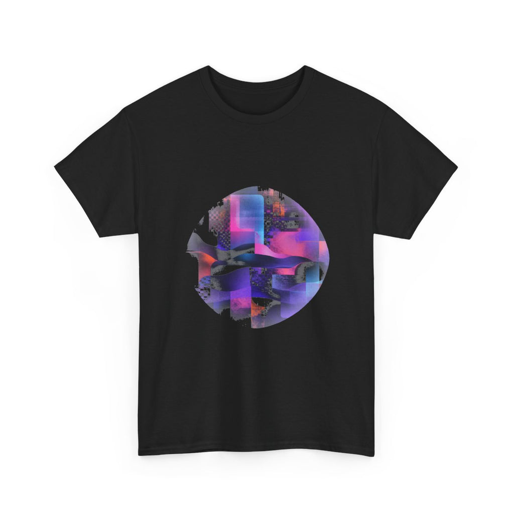 Velvet Static Memory KOSVYRE graphic tee product mockup, alternate front view