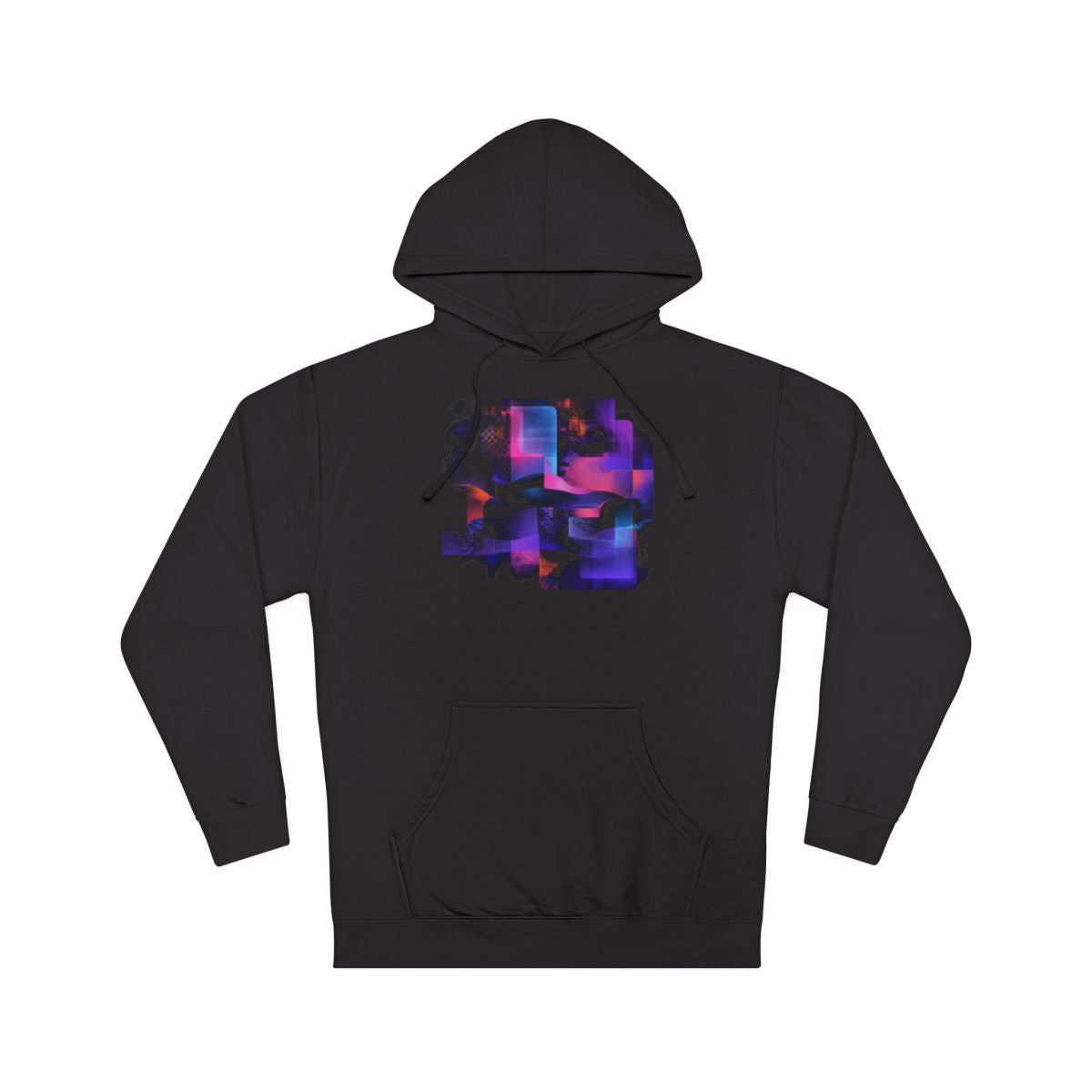 Velvet Static Memory KOSVYRE hoodie product mockup, front view