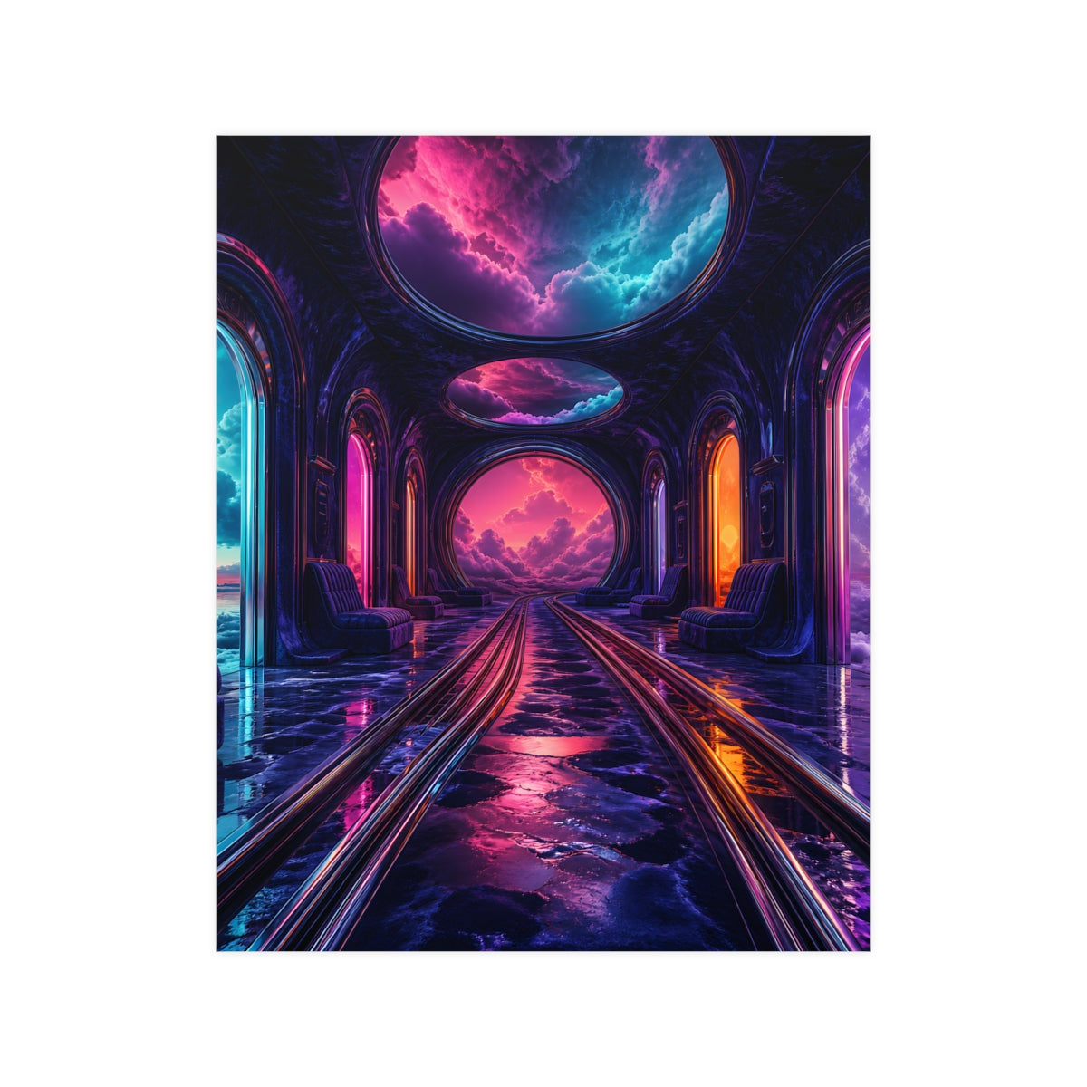Velvet Transit KOSVYRE poster product mockup, front view
