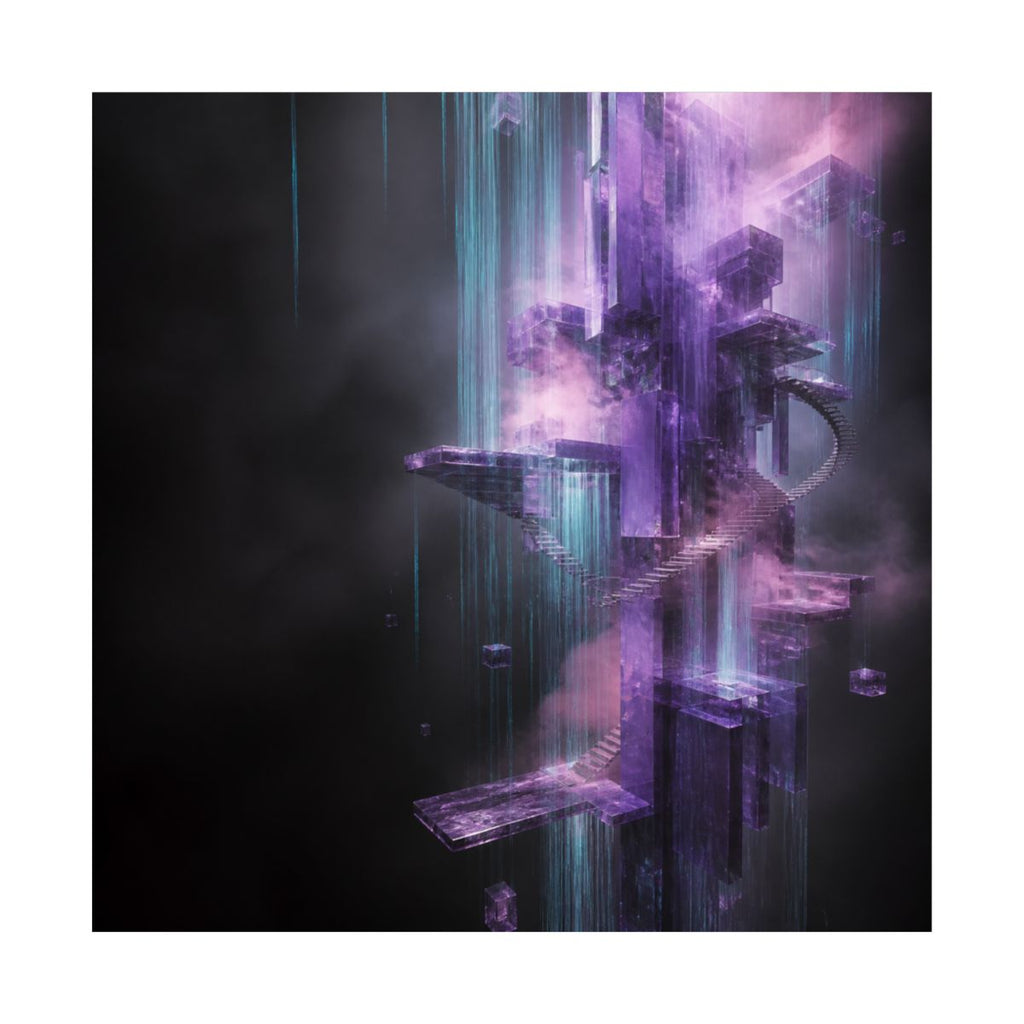 Violet Archive of Rain KOSVYRE art print product mockup, front view