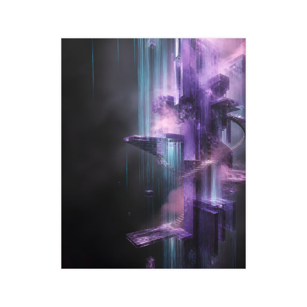 Violet Archive of Rain KOSVYRE poster product mockup, front view
