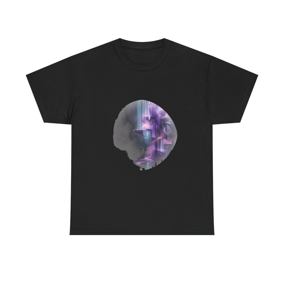 Violet Archive of Rain KOSVYRE graphic tee product mockup, front view