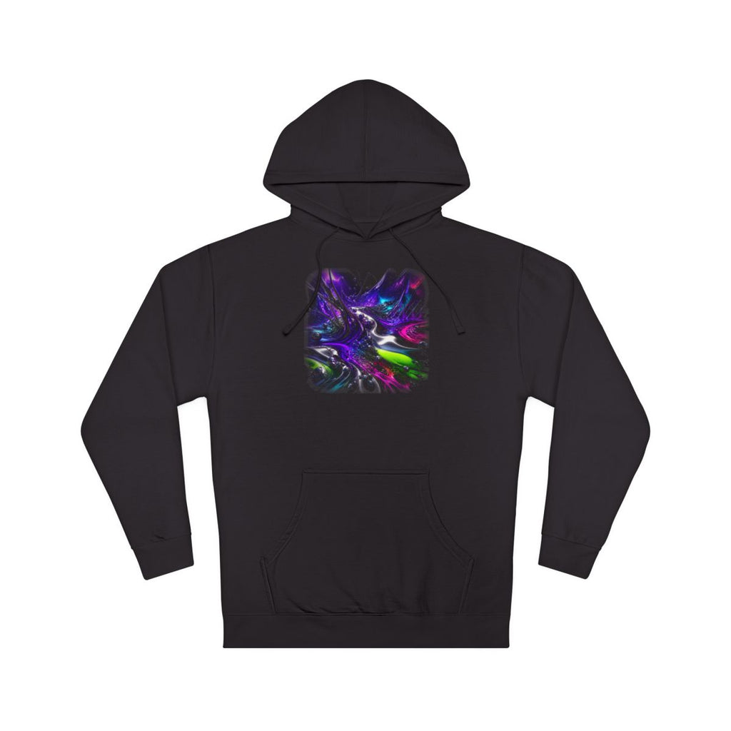 Violet Ferrofluid Garden KOSVYRE hoodie product mockup, front view
