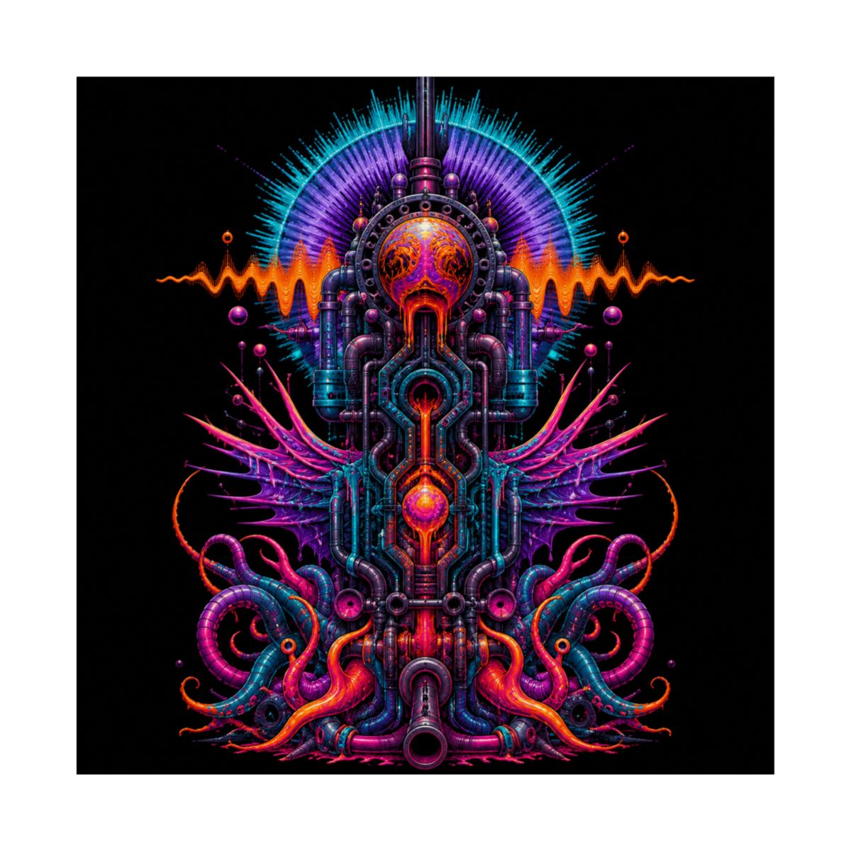 Wild Type Frequency KOSVYRE art print product mockup, front view