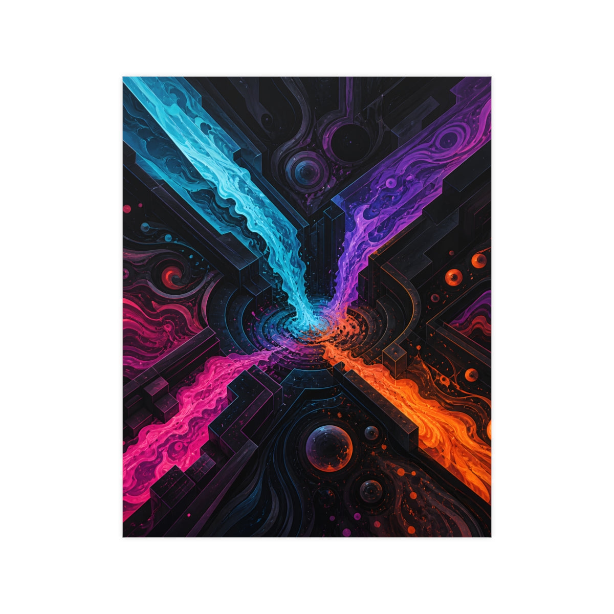 Zero Hour Inlet KOSVYRE poster product mockup, front view