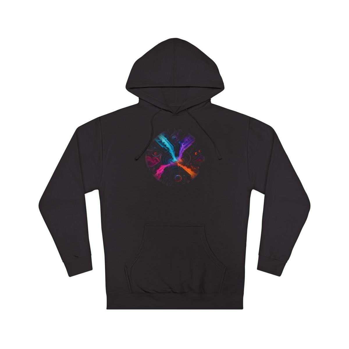 Zero Hour Inlet KOSVYRE hoodie product mockup, front view